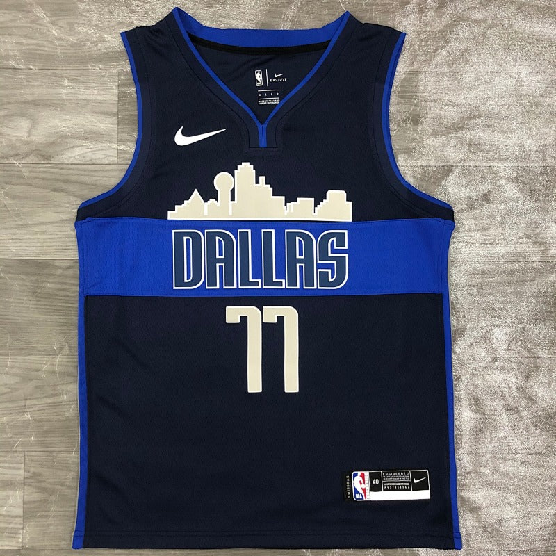 Maillot Dallas Mavericks Skyline - Bleu marine