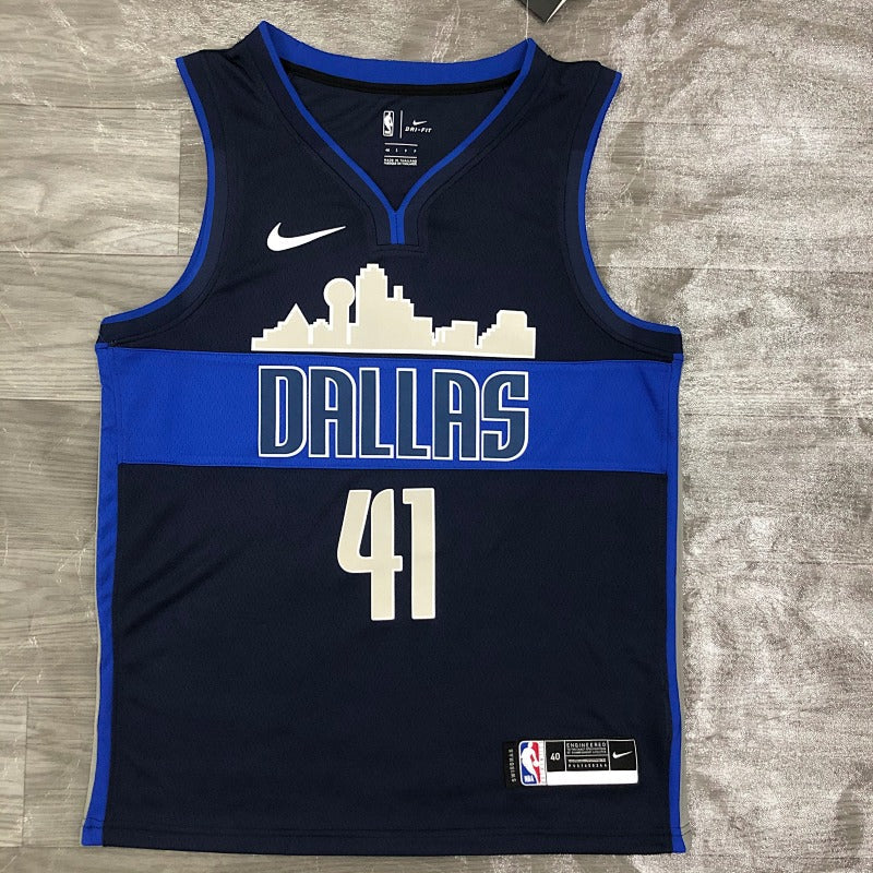 Maillot Dallas Mavericks Skyline - Bleu marine