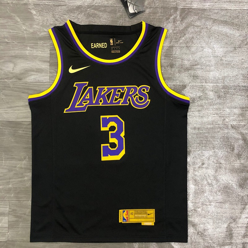 Maillot Los Angeles Lakers Earned Edition 2020-21 - Noir