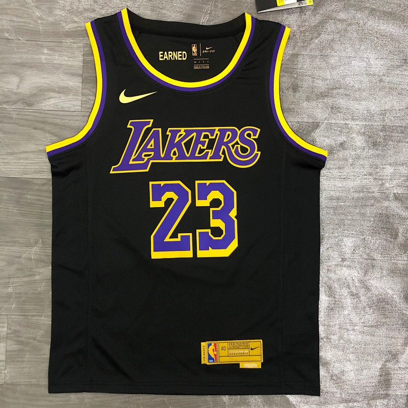 Maillot Los Angeles Lakers Earned Edition 2020-21 - Noir
