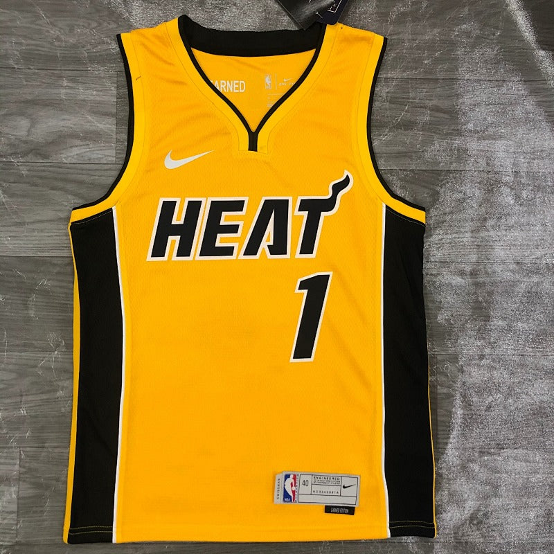 Maillot Miami Heat Earned Edition 2020-21 Trophy Gold - Jaune