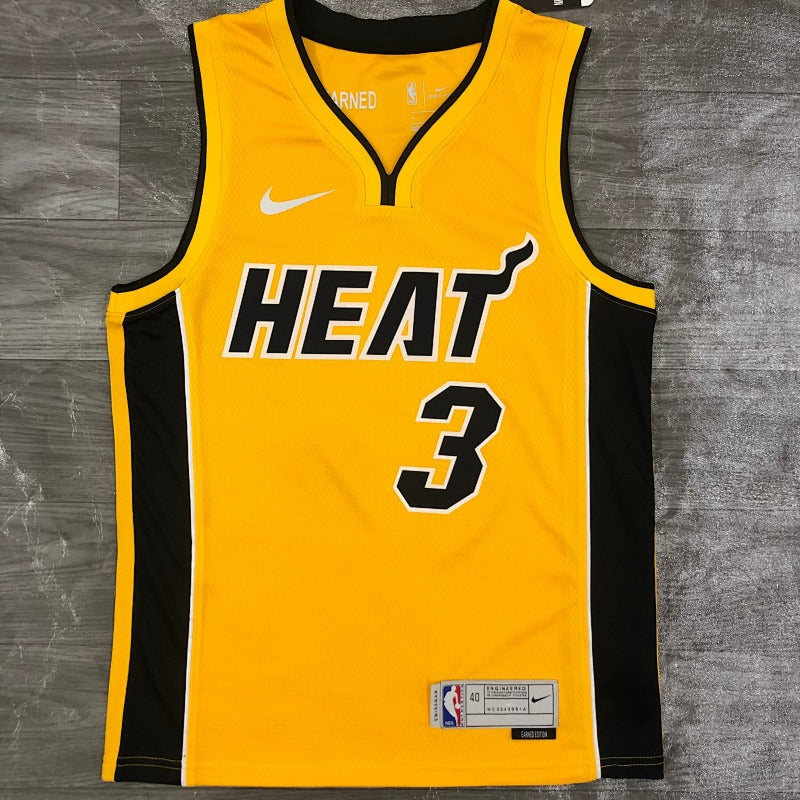 Maillot Miami Heat Earned Edition 2020-21 Trophy Gold - Jaune