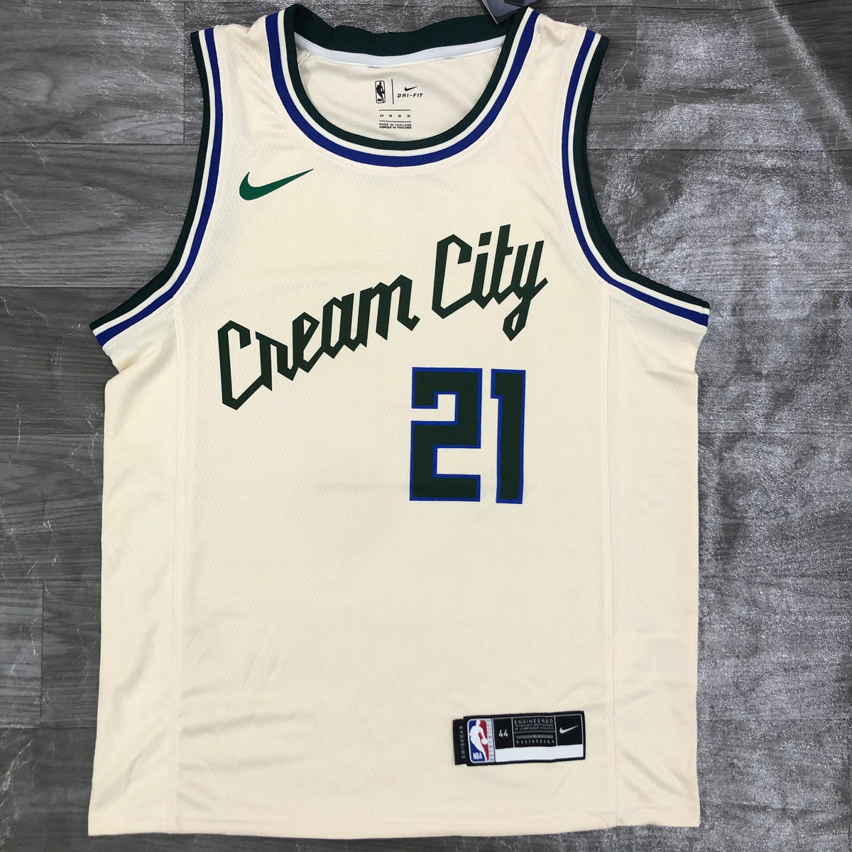 Maillot Milwaukee Bucks City Edition Cream City - Creme
