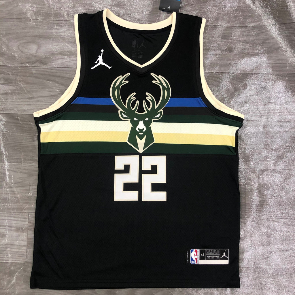 Maillot Milwaukee Bucks Statement Edition Deer - Noir