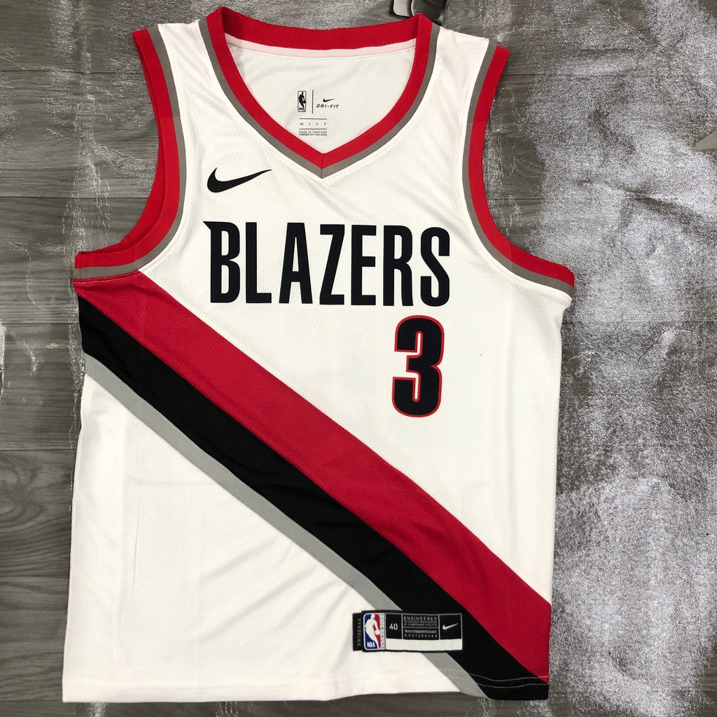 Maillot Portland Trail Blazers Association Edition col rouge - Blanc