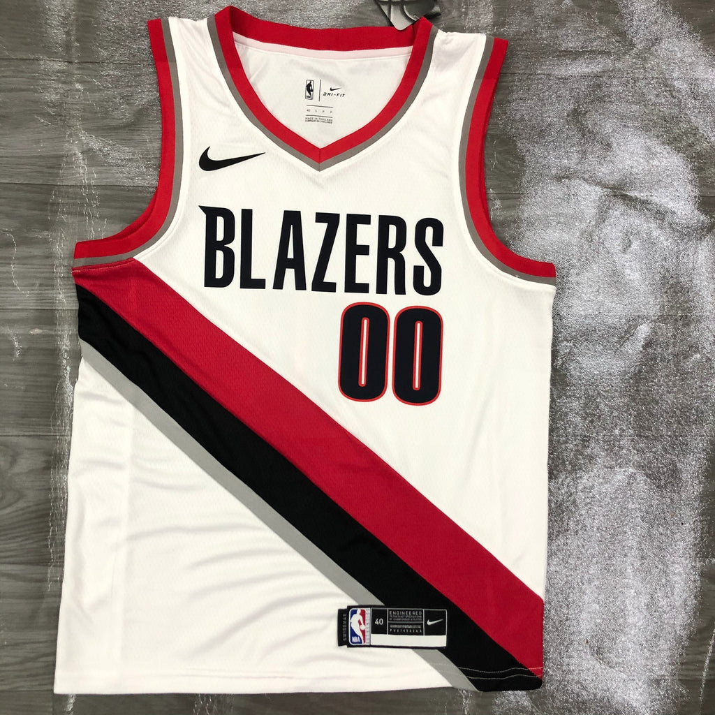 Maillot Portland Trail Blazers Association Edition col rouge - Blanc