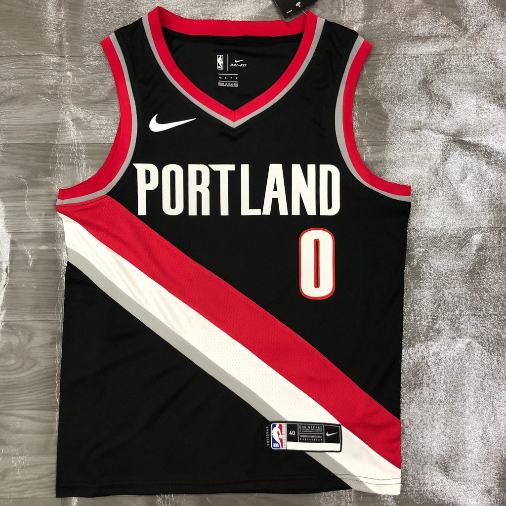 Maillot Portland Trail Blazers Icon Edition col rouge - Noir