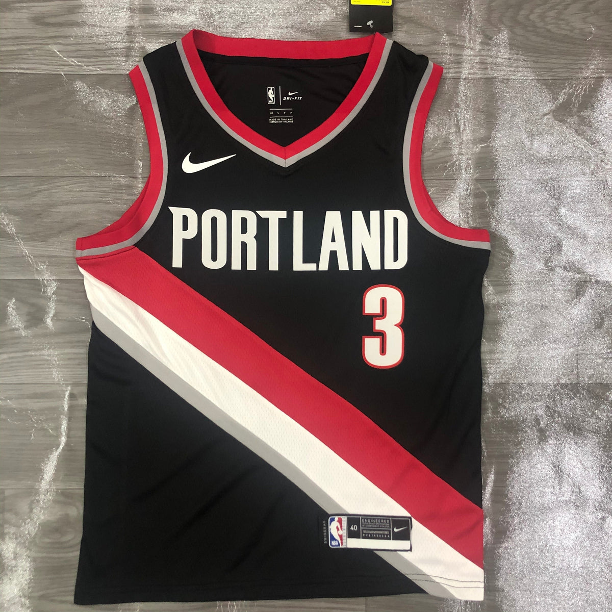 Maillot Portland Trail Blazers Icon Edition col rouge - Noir