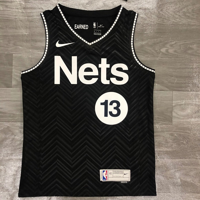 Maillot Brooklyn Nets Earned Edition 2020-21 - Noir
