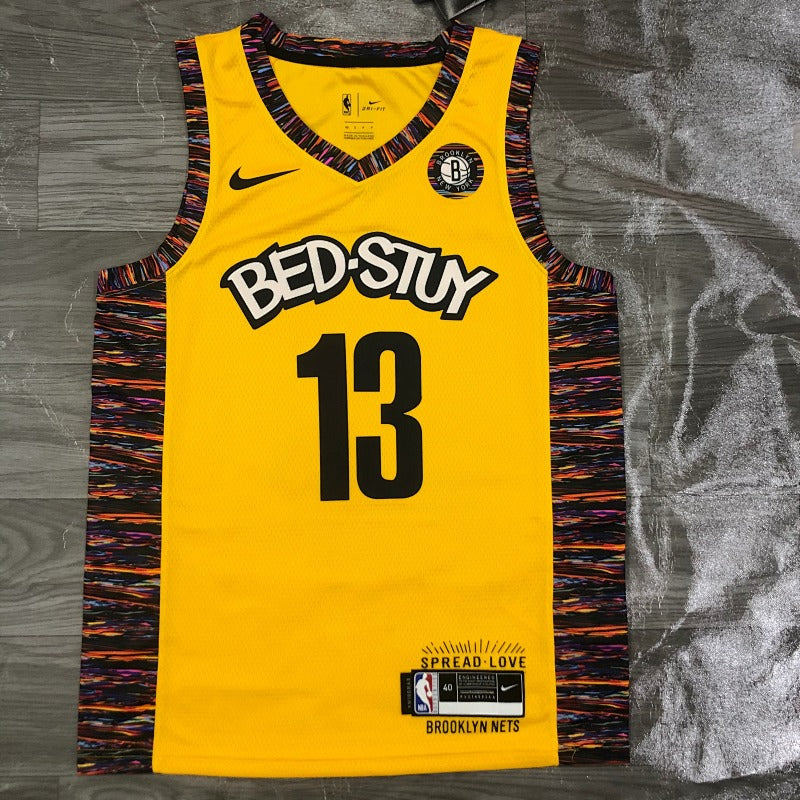 Maillot Brooklyn Nets Bed-Stuy - Jaune