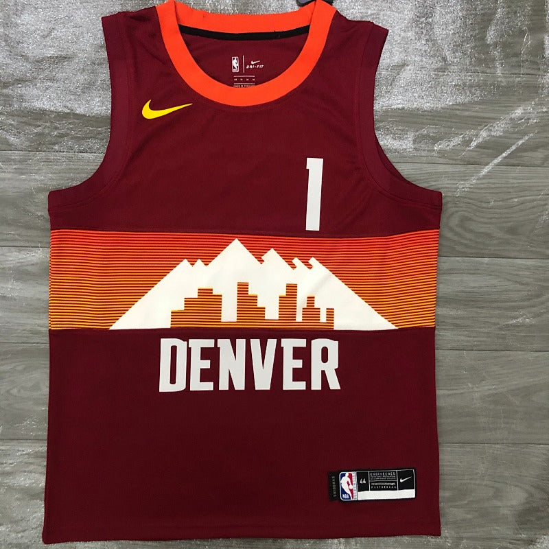 Maillot Denver Nuggets City Edition 2020-21 Flatirons Red - Rouge