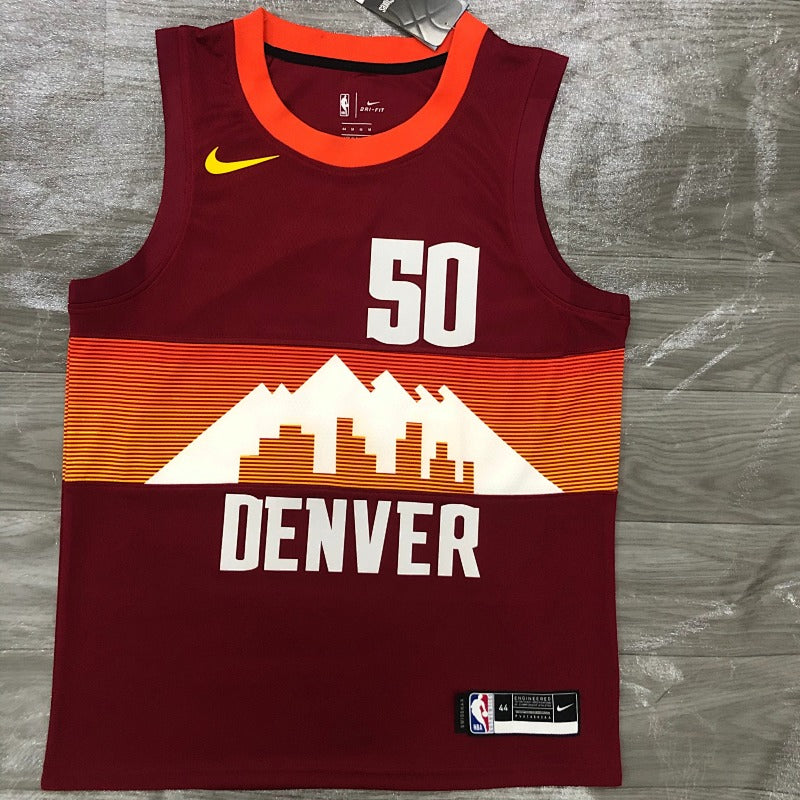 Maillot Denver Nuggets City Edition 2020-21 Flatirons Red - Rouge