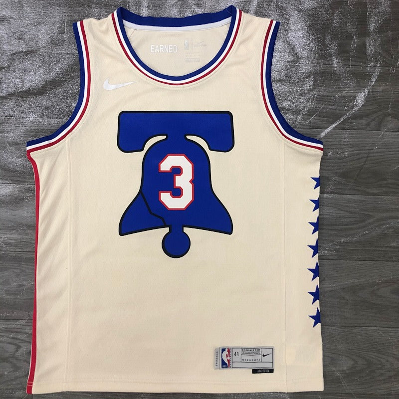 Maillot Philadelphia 76ers Earned Edition 2020-21 Liberty Bell - Creme