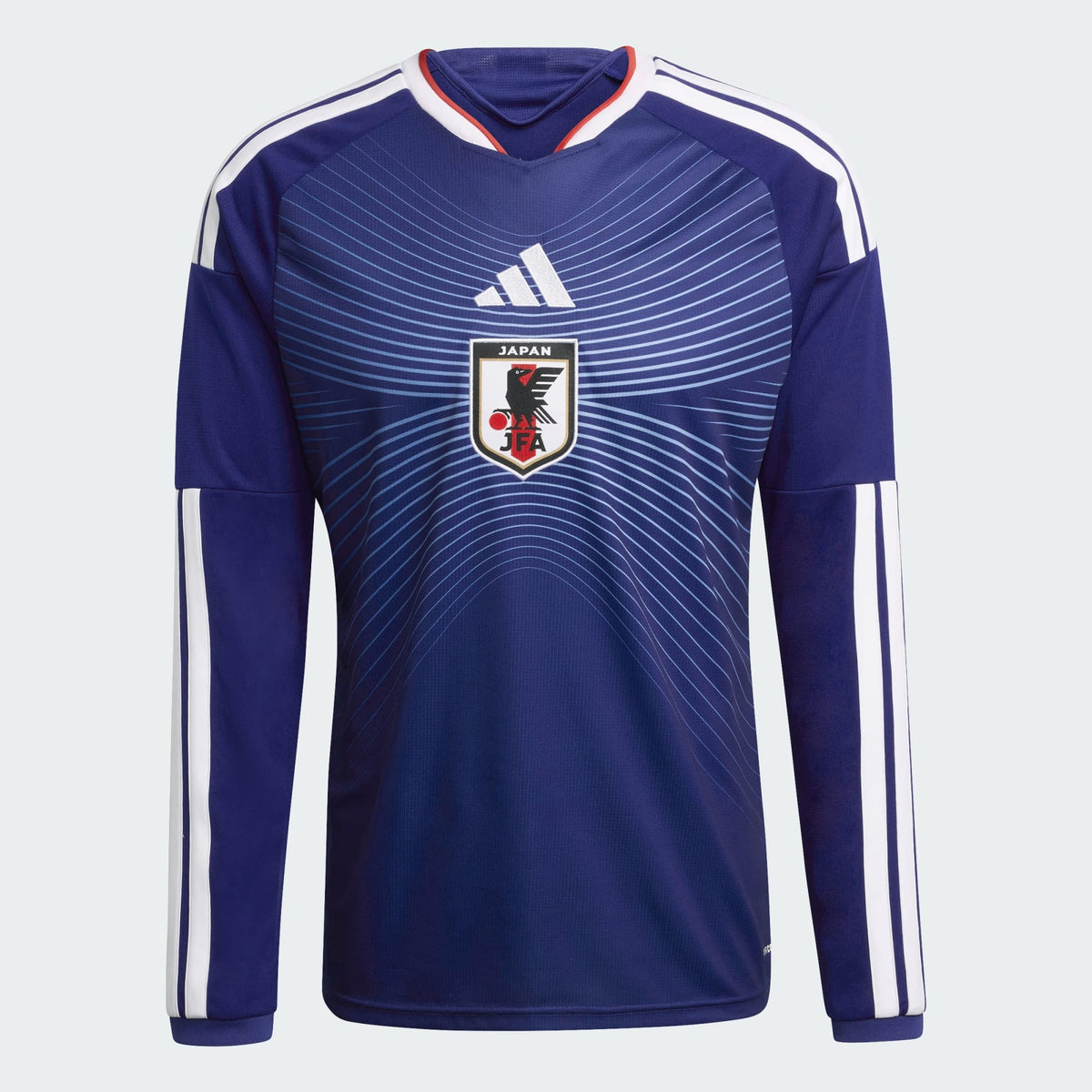 Maillot Japon 26-27 domicile bleu manches longues, vue de face