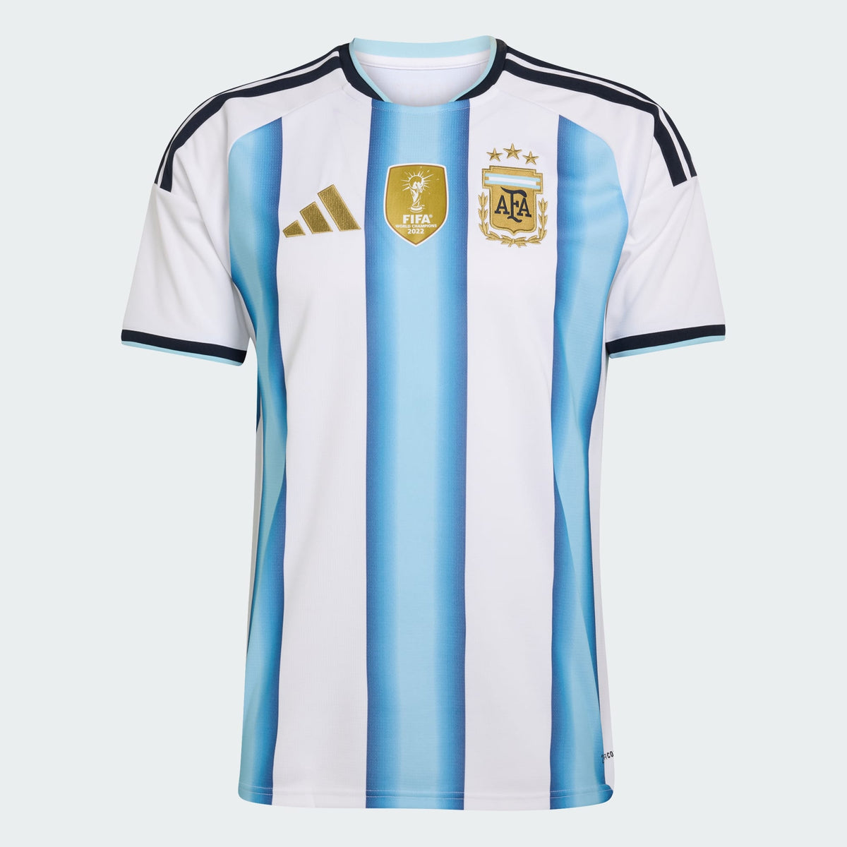 Maillot Argentine 26-27 domicile blanc et bleu, vue de face