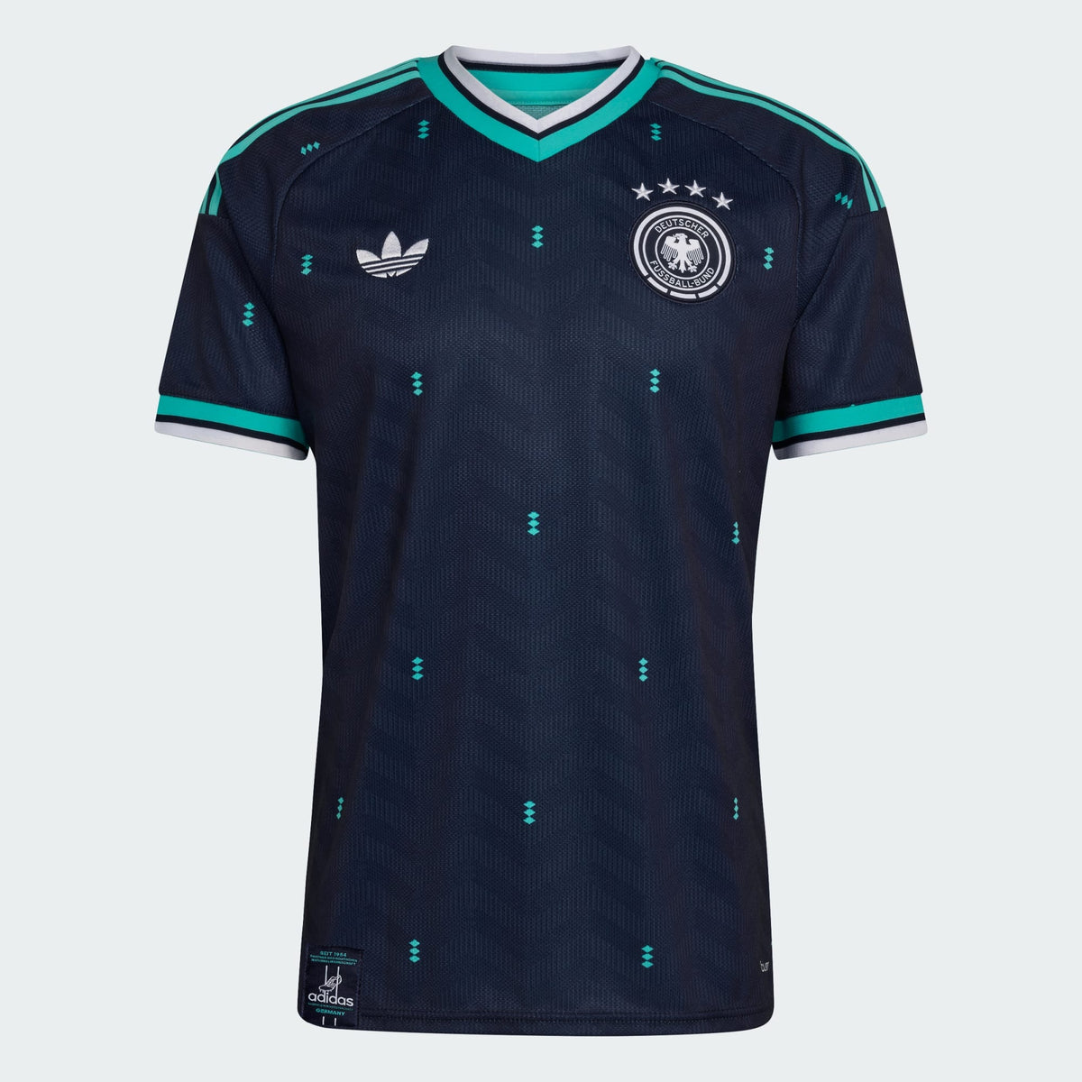 Maillot Allemagne 26-27 extérieur bleu, vue de face