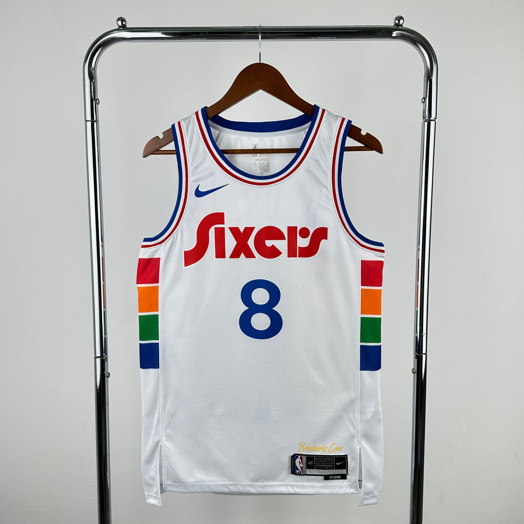 Maillot Philadelphia 76ers City Edition Spectrum 2024-25 - Blanc