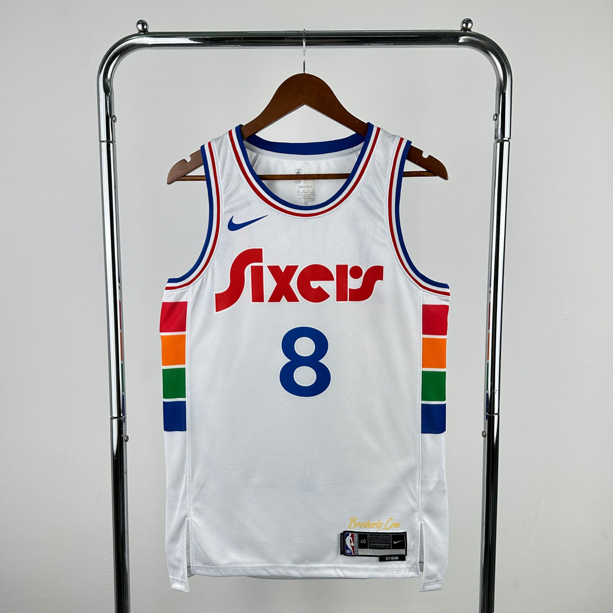 Maillot Philadelphia 76ers City Edition Spectrum 2024-25 - Blanc