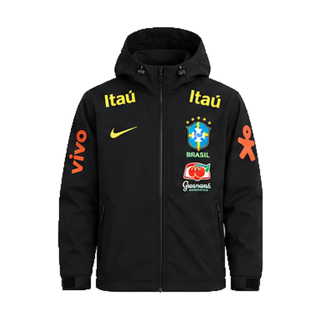 Veste Jordan Brésil CBF noire imperméable