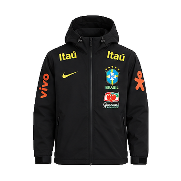 Veste Jordan Brésil CBF noire imperméable
