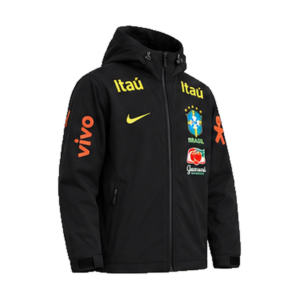 Veste Jordan Brésil CBF noire imperméable