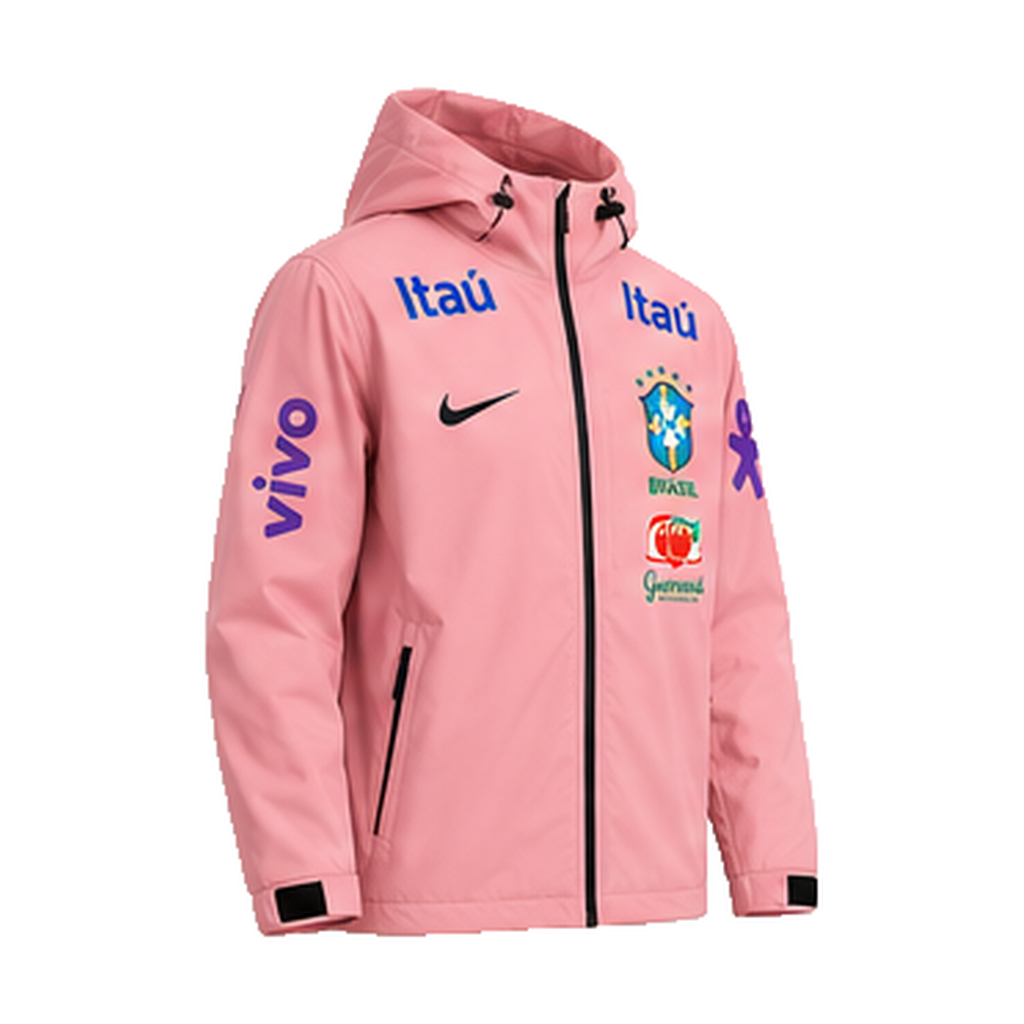 Veste Jordan Brésil CBF rose imperméable