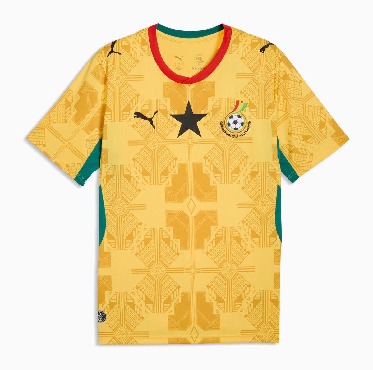 Maillot Ghana 26-27 extérieur jaune, vue de face