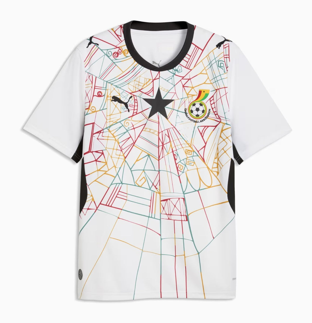 Maillot Ghana 26-27 domicile blanc, vue de face
