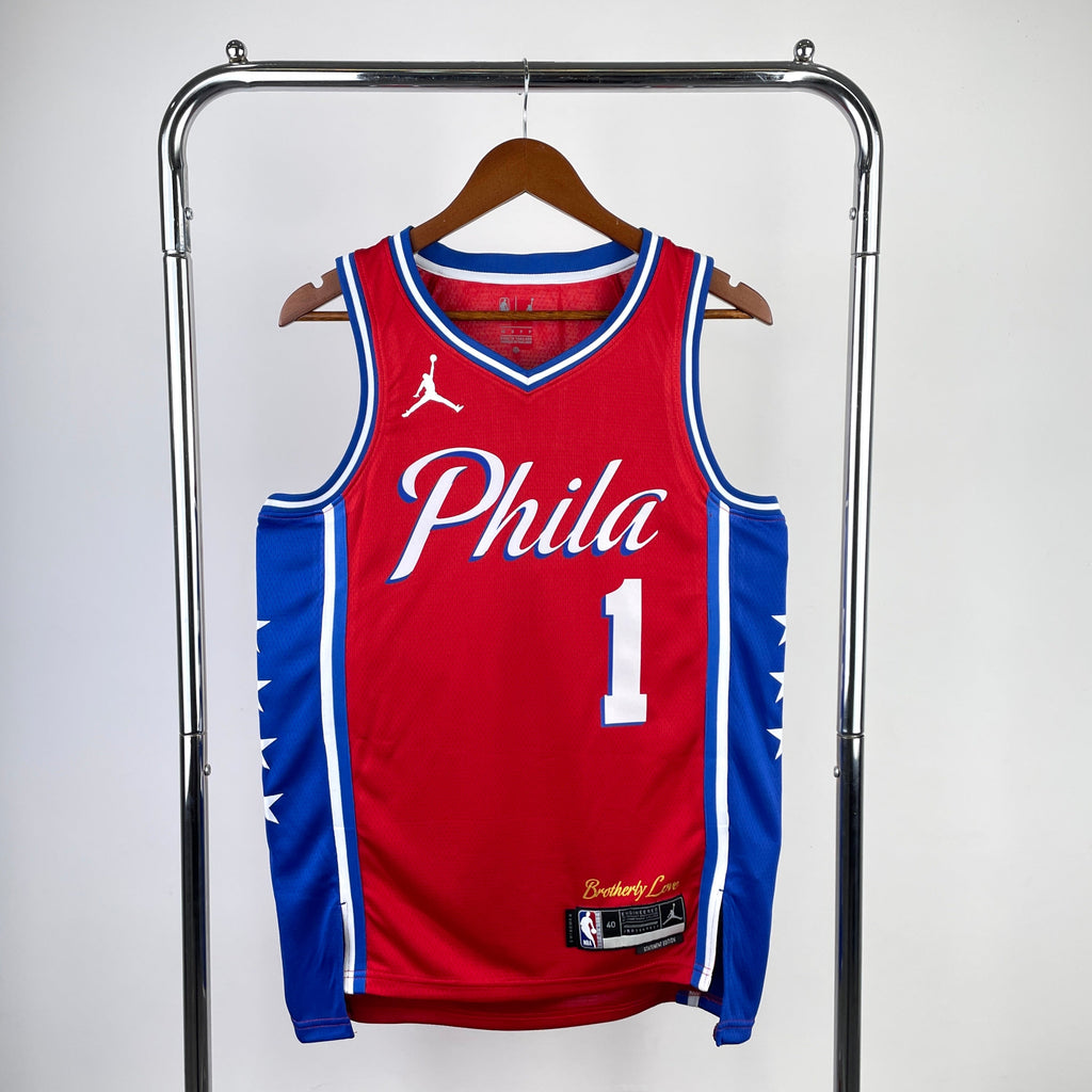 Maillot Philadelphia 76ers Statement Edition - Rouge