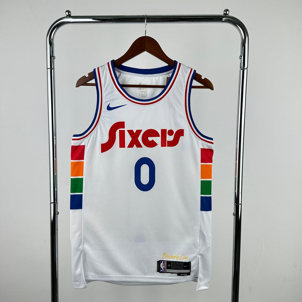Maillot Philadelphia 76ers City Edition Spectrum 2024-25 - Blanc